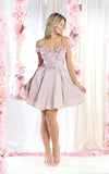 Load image into Gallery viewer, Homecoming Glitter Dress - LA1906 - MAUVE - LA Merchandise
