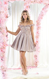 Load image into Gallery viewer, Homecoming Glitter Dress - LA1906 - ROSEGOLD - LA Merchandise