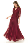 Load image into Gallery viewer, Wholesale Long Evening Dress Sleeveless Sequin A-Line Gown By LAF5237 - BURGUNDY - Dress LAF
