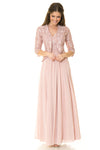 Load image into Gallery viewer, Wholesale Long Evening Dress Sleeveless Sequin A-Line Gown By LAF5237 - MAUVE - Dress LAF