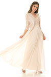 Load image into Gallery viewer, Wholesale Long Evening Dress Sleeveless Sequin A-Line Gown By LAF5237 - CHAMPAGNE - Dress LAF