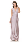 Load image into Gallery viewer, Wholesale Prom Dress V-Neck A-Line Fully Lined Gala Gown By LAF5254 - DUSTY ROSE - Dress LAF
