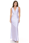 Load image into Gallery viewer, Wholesale Prom Dress V-Neck A-Line Fully Lined Gala Gown By LAF5254 - LILAC - Dress LAF