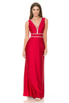 Load image into Gallery viewer, Wholesale Prom Dress V-Neck A-Line Fully Lined Gala Gown By LAF5254 - RED - Dress LAF