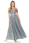 Load image into Gallery viewer, Wholesale Formal Dress Sweetheart Embellished Evening Gown By LAF5236 - STEEL SILVER - Dress LAF