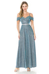 Load image into Gallery viewer, Wholesale Formal Dress Sweetheart Embellished Evening Gown By LAF5236 - ROYAL SILVER - Dress LAF