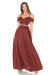 Load image into Gallery viewer, Wholesale Formal Dress Sweetheart Embellished Evening Gown By LAF5236 - WINE - Dress LAF