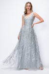 Load image into Gallery viewer, Wholesale Formal Dress V-Neck Sleeveless A-Line Gala Gown By LAF8337