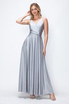 Load image into Gallery viewer, Wholesale Evening Dress V-Neck Spaghetti Strap A-Line Gown By LAF5275