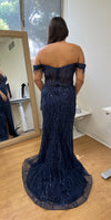 Load image into Gallery viewer, Wholesale Gala Dress Prom Off-Shoulder Sequin Sheath Gown By LA2132