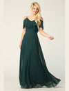 Load image into Gallery viewer, Wholesale Cold Shoulder Ruffle Chiffon Bridesmaid Dress By LAV3263