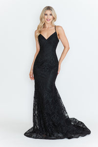 Wholesale Prom Dress V-Neck Spaghetti Strap Formal Gown By LAF8338