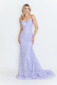Wholesale Prom Dress V-Neck Spaghetti Strap Formal Gown By LAF8338
