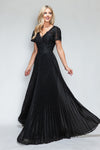 Load image into Gallery viewer, La Merchandise LAF8139 Pleated Mother Of Bride Formal Wholesale Gown - BLACK - LAF