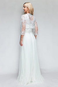 Wholesale Wedding Dress V-Neck Sleeveless Engagement Gown By LAF8341