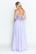 Load image into Gallery viewer, LA Merchandise LAF8185 Lace Appliqué Spaghetti Strap A-Line Gown Formal Prom &amp; Evening Dress