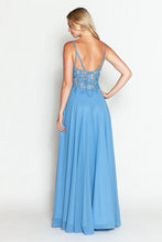 Load image into Gallery viewer, LA Merchandise LAF8185 Lace Appliqué Spaghetti Strap A-Line Gown Formal Prom &amp; Evening Dress