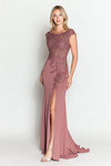 Load image into Gallery viewer, Wholesale Formal Dress Boat Neck Cap Sleeve Sheath Gown By LAF8343 - - Dress LAF