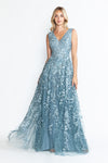 Load image into Gallery viewer, Wholesale Formal Dress V-Neck Sleeveless A-Line Gala Gown By LAF8337