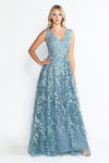 Load image into Gallery viewer, Wholesale Formal Dress V-Neck Sleeveless A-Line Gala Gown By LAF8337