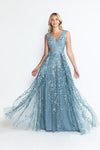 Load image into Gallery viewer, Wholesale Formal Dress V-Neck Sleeveless A-Line Gala Gown By LAF8337