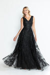 Load image into Gallery viewer, Wholesale Formal Dress V-Neck Sleeveless A-Line Gala Gown By LAF8337