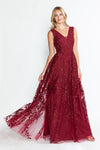 Load image into Gallery viewer, Wholesale Formal Dress V-Neck Sleeveless A-Line Gala Gown By LAF8337