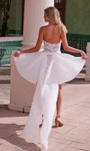 Load image into Gallery viewer, Wholesale Strapless Lace Short Prom Dress with Overskirt A-Line Cocktail Dress by LAX1017 - - Dress LAX