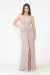 Load image into Gallery viewer, Wholesale Red Carpet Dress Ruched High Slit Mermaid Gown By LAF5308 - KHAKI - Dress LAF