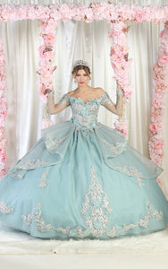 LA Merchandise LA189 Long Sleeve Quince Gown - - LA Merchandise