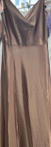 Load image into Gallery viewer, LA Merchandise LA1901 Long Bridesmaids Satin Dress - MOCHA - LA Merchandise