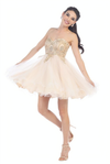 Load image into Gallery viewer, La Merchandise LA1414 Strapless Short Wholesale Homecoming Party Dress - - LA Merchandise