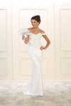 Load image into Gallery viewer, LA Merchandise LA1529B Off Shoulder Long Bridal Dress
