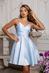 Load image into Gallery viewer, LA Merchandise LA1654 Spaghetti Straps Pockets Simple Hoco Dress - - Short Dress LA Merchandise