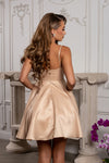 Load image into Gallery viewer, LA Merchandise LA1654 Spaghetti Straps Pockets Simple Hoco Dress - - Short Dress LA Merchandise