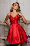 Load image into Gallery viewer, LA Merchandise LA1654 Spaghetti Straps Pockets Simple Hoco Dress - - Short Dress LA Merchandise