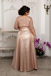 Load image into Gallery viewer, La Merchandise LA1852 Long Sleeve V-Neck Mother Of The Bride Dress - - LA Merchandise