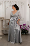 Load image into Gallery viewer, La Merchandise LA1852 Long Sleeve V-Neck Mother Of The Bride Dress - - LA Merchandise