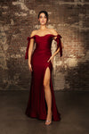 Load image into Gallery viewer, Wholesale Evening Dress Off The Shoulder Trumpet Plus Size Formal Gown By LA1858B