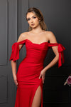 Load image into Gallery viewer, Wholesale Evening Dress Off The Shoulder Trumpet Plus Size Formal Gown By LA1858B - - LA Merchandise