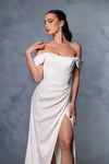 Load image into Gallery viewer, LA Merchandise LA1953 Off The Shoulder Bone Corset Long Evening Gown - - LA Merchandise
