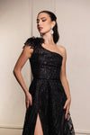 Load image into Gallery viewer, LA Merchandise LA2024 One Shoulder Glitter Special Occasion Gown - - Dress LA Merchandise