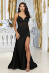 Load image into Gallery viewer, LA Merchandise LA2032 Sleeveless Sheer Corset Beaded Red-Carpet Dress - BLACK - Dress LA Merchandise