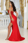 Load image into Gallery viewer, LA Merchandise LA2032 Sleeveless Sheer Corset Beaded Red-Carpet Dress - - Dress LA Merchandise