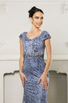 Load image into Gallery viewer, LA Merchandise LA2062 Cap Sleeve Fitted Mother of Bride Evening Gown - - Dress LA Merchandise