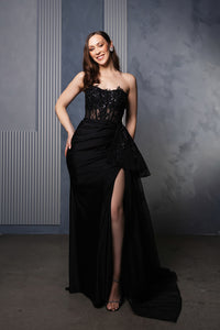 Wholesale Prom Dress High Slit Sheath Sweetheart Gown By LA2072
