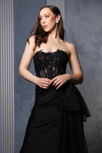 Wholesale Prom Dress High Slit Sheath Sweetheart Gown By LA2072