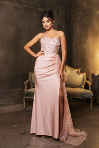 Wholesale Prom Dress High Slit Sheath Sweetheart Gown By LA2072