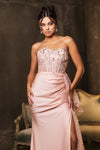 Load image into Gallery viewer, Wholesale Prom Dress High Slit Sheath Sweetheart Gown By LA2072