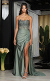 Load image into Gallery viewer, Wholesale Prom Dress High Slit Sheath Sweetheart Gown By LA2072